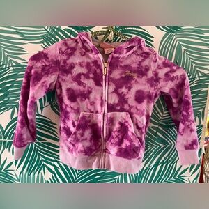 Juicy Couture Y2K toddler tie dye jacket sz 3T purple